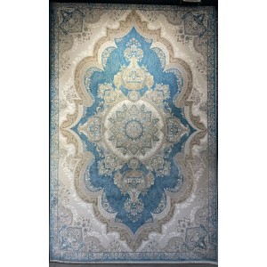 سجاد فيرونا تركي كلاسيك N485A سماوي دائري مقاس 150*150