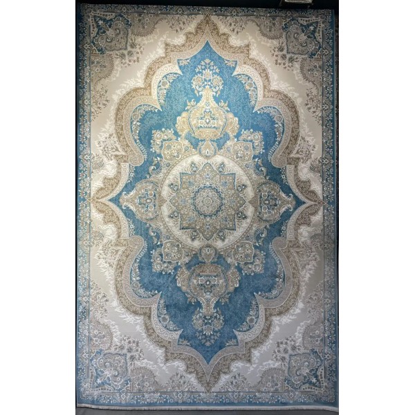 سجاد فيرونا تركي كلاسيك N485A سماوي مقاس 100*400