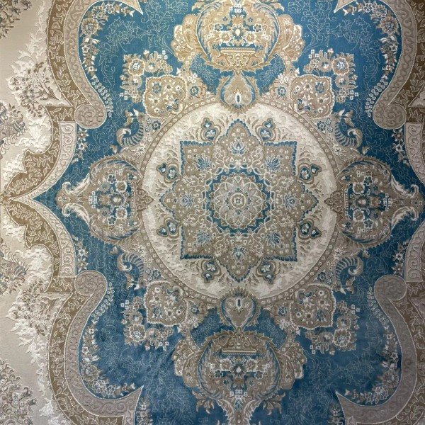 سجاد فيرونا تركي كلاسيك N485A سماوي مقاس 100*400