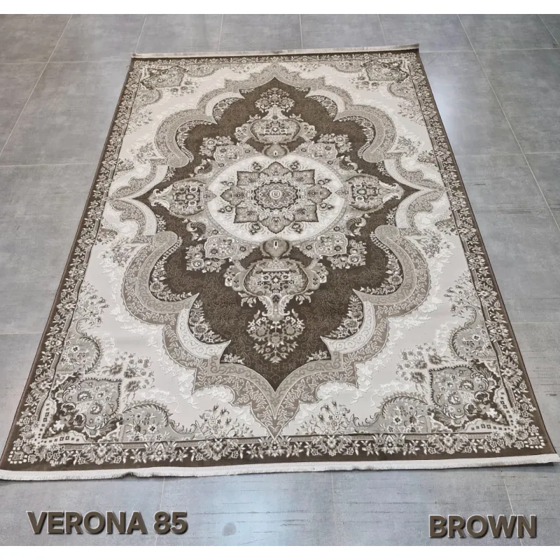 سجاد فيرونا تركي كلاسيك N485A بني مقاس 300*400