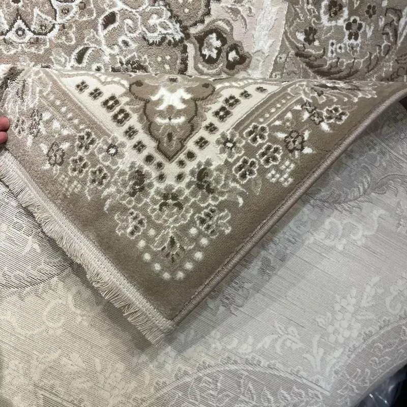 سجاد فيرونا تركي كلاسيك N485A بيج غامق مقاس 100*200