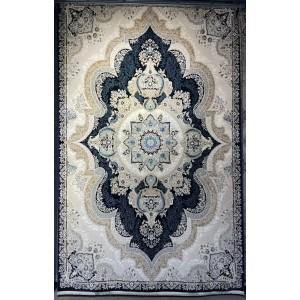 سجاد فيرونا تركي كلاسيك N485A كحلي دائري مقاس 150*150