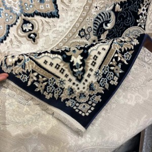 سجاد فيرونا تركي كلاسيك N485A كحلي دائري مقاس 150*150