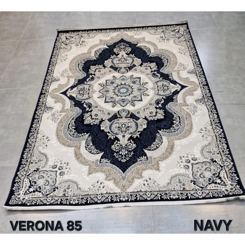 Verona Turkish Classic Rug N485A navy Size 500*600
