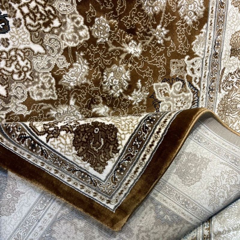 سجاد تركي فكتوريا F269A بني فاتح مقاس 100*200