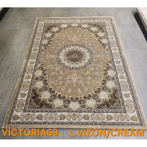 Turkish Victoria rug F269A Vison size 300*400