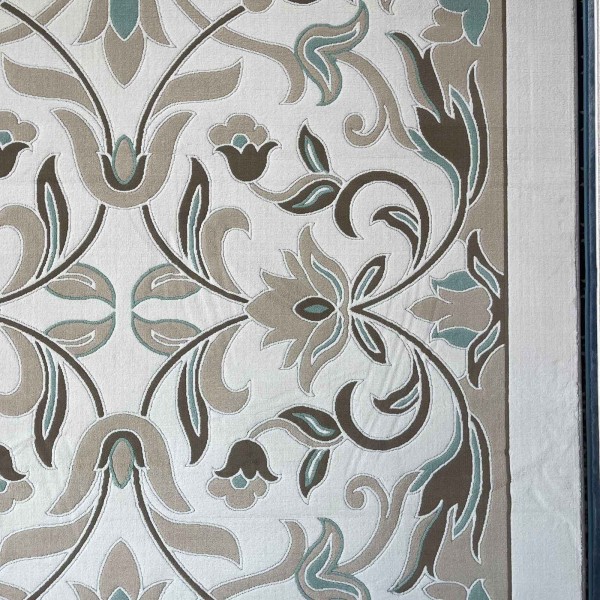 antalya Rug French Turkish Design P0058B GREEN CREAM 100*200
