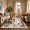 antalya Rug French Turkish Design P0058A TERRA CREAM 150*220