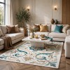 antalya Rug French Turkish Design P0058A TERRA CREAM 100*200