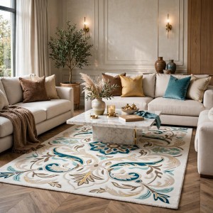 antalya Rug French Turkish Design P0059A BEIGE CREAM 250*350