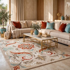 antalya Rug French Turkish Design P0059A BEIGE 80*150