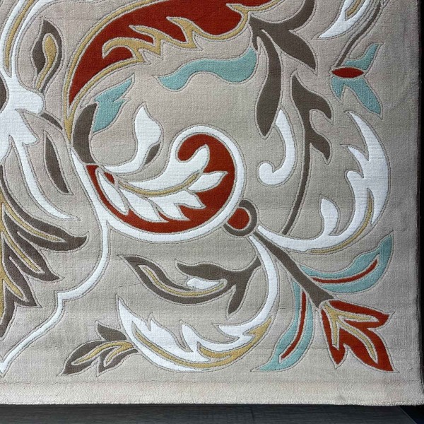antalya Rug French Turkish Design P0059A BEIGE 100*200