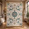 antalya Rug French Turkish Design P0059A BLUE CREAM 250*350