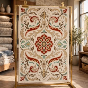 antalya Rug French Turkish Design P0059A TERRA CREAM 200*300