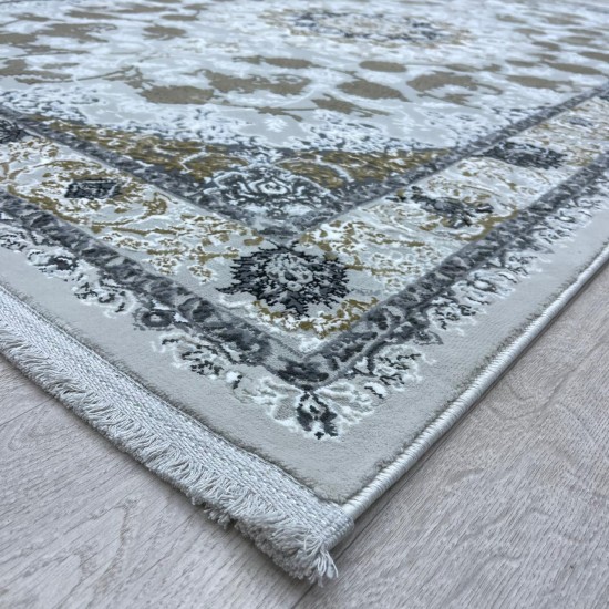 Shams Turkish carpet 29026 classic cream gray size 300*400