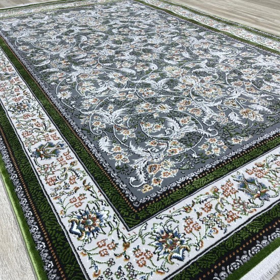 Turkish Shams carpet 29031 classic green size 150*220