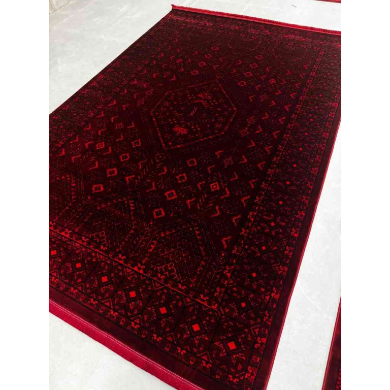 سجاد اف اي جي تركي 1007 بخارى افغاني احمر مقاس 150*220