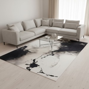 Turkish ALFAN Carpet D0651A BLACK Size 150*220