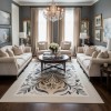 Turkish ALFAN Carpet AA187B BLACK Size 200*300