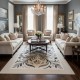 Turkish ALFAN Carpet AA187B BLACK Size 300*400