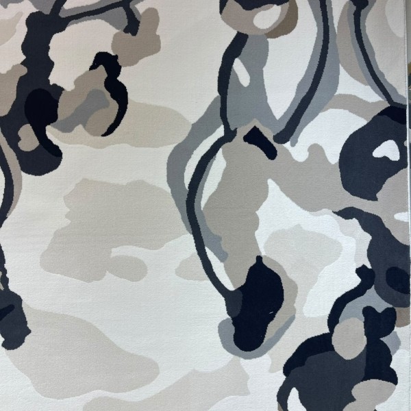 Turkish AURA Carpet D0654A BLACK Size 150*220