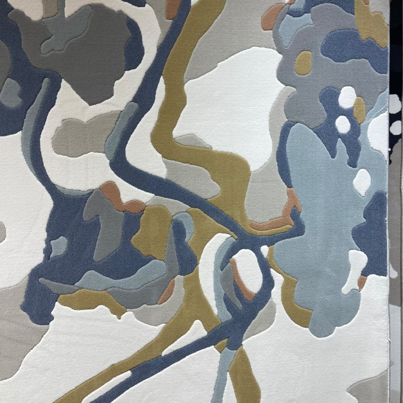 Turkish AURA Carpet D0654A BLUE Size 300*400 Turkish AURA Carpet D0654A BLUE Size 300*400