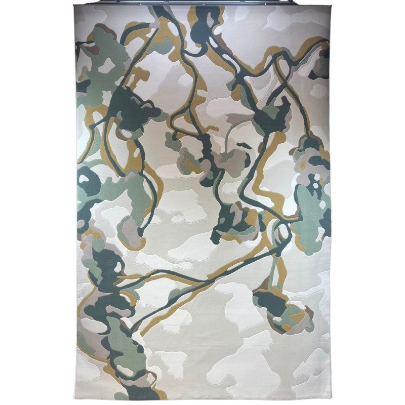 Turkish AURA Carpet D0654A green Size 200*300 Turkish AURA Carpet D0654A green Size 200*300