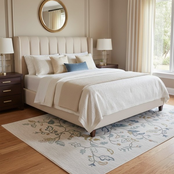 Turkish AURA Carpet D0656A BLUE Size 300*400