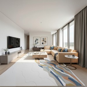سجاد الفن تركي AA211A سماوي مقاس 150*220