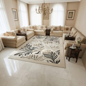 سجاد الفن تركي AA188A اسود مقاس 150*220