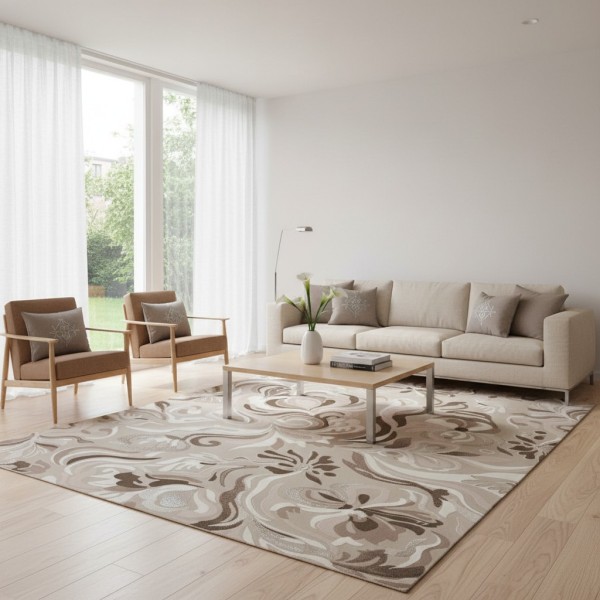 سجاد فانتاستيك تركي K404AC بيج مقاس 100*200