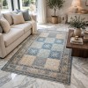 سجاد مكناس بوهيمي تركي OL406C رصاصي مقاس 80*150