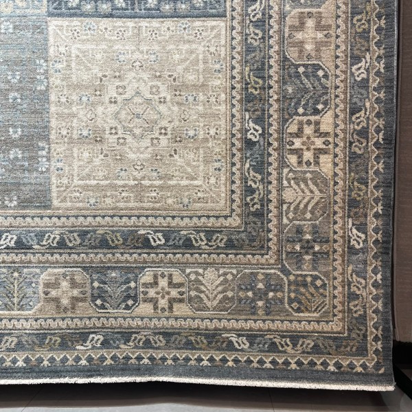 سجاد مكناس بوهيمي تركي OL406C رصاصي مقاس 80*150