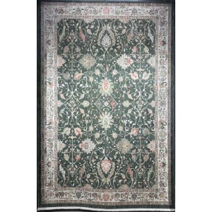 سجاد تركي مود H689CC اخضر مقاس 100*300