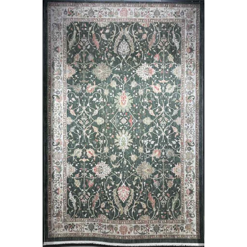 Turkish Rug Model H689CC green Size 80*150