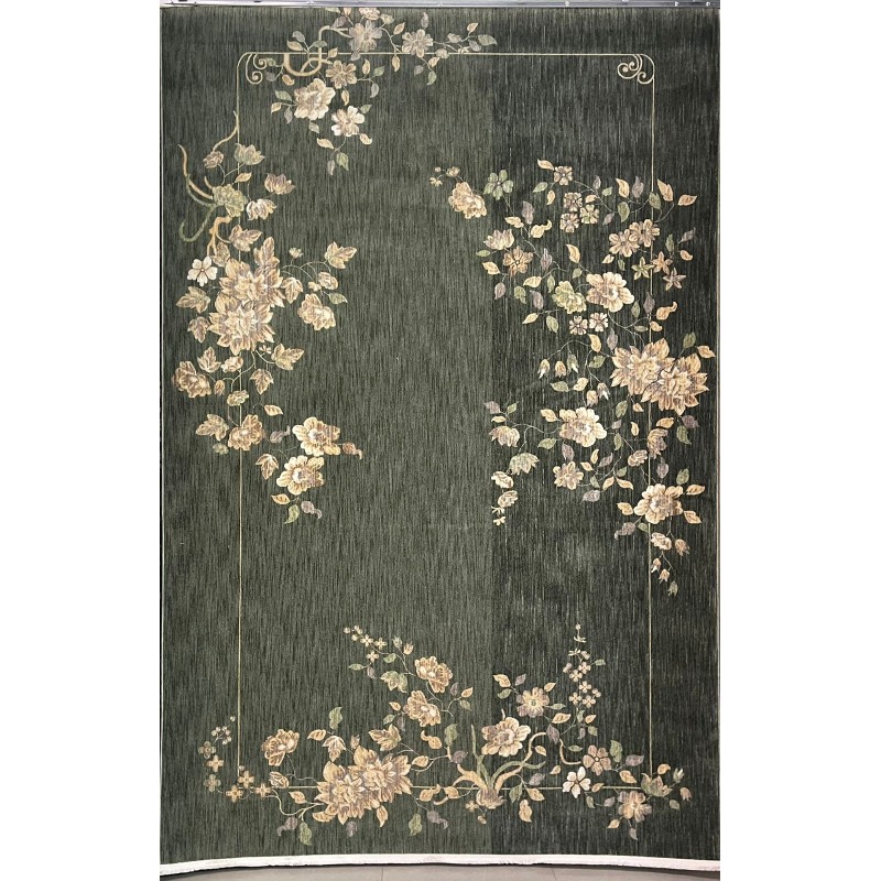 سجاد بوهيمي تركي مود J555AE اخضر مقاس 80*150