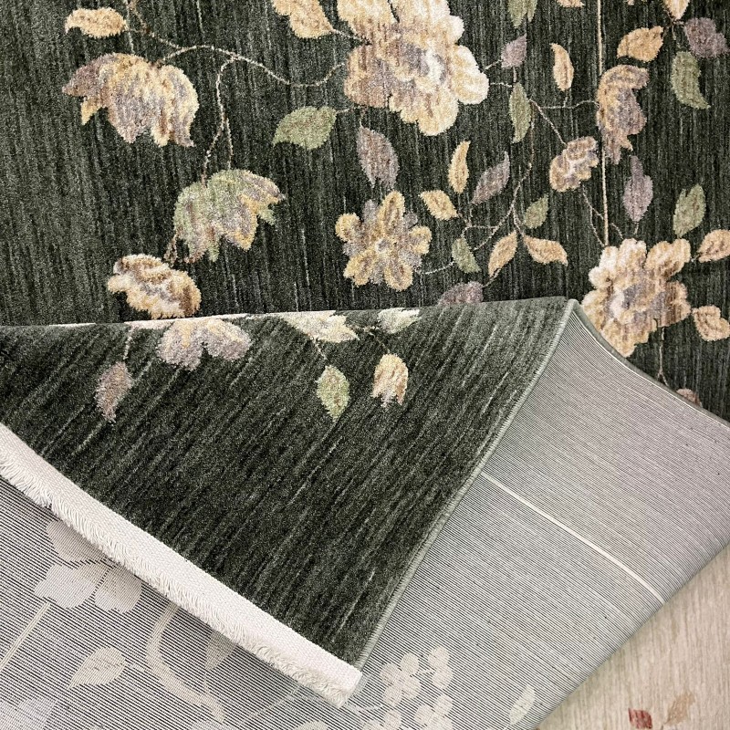 سجاد بوهيمي تركي مود J555AE اخضر مقاس 80*150