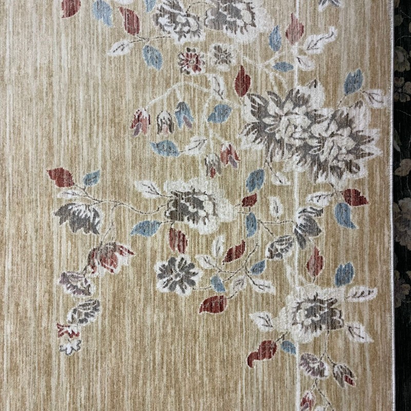 سجاد بوهيمي تركي مود J555AE رملي مقاس 150*220