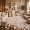 Modern olaya Turkish rugs R0409A dark beige Size 150*220