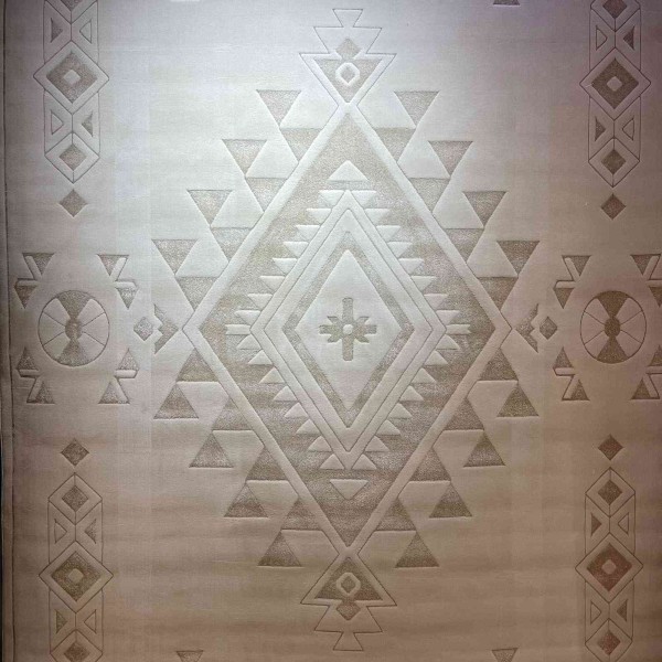 Modern olaya Turkish rugs R0409A dark beige Size 150*220