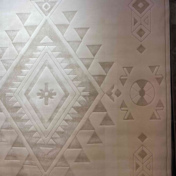 Modern olaya Turkish rugs R0409A dark beige Size 150*220