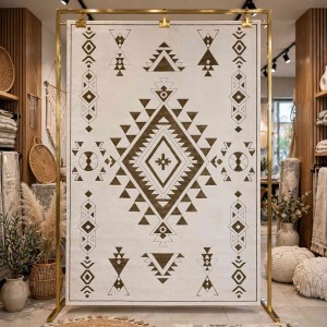 سجاد مودرن العليا تركي R0409A ذهبي مقاس 300*400