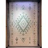 Modern olaya Turkish rugs R0409A GREEN Size 100*200