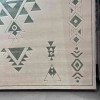 Modern olaya Turkish rugs R0409A GREEN Size 100*200