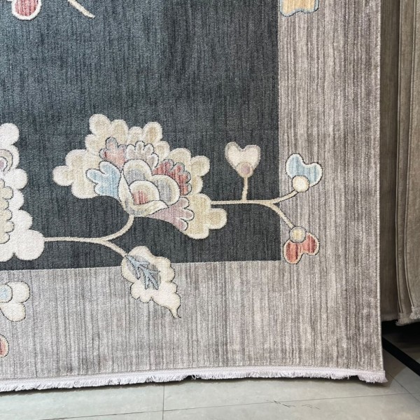 Mood Bohemian Turkish Carpet J593AC Anthracite Gray Size 150*220