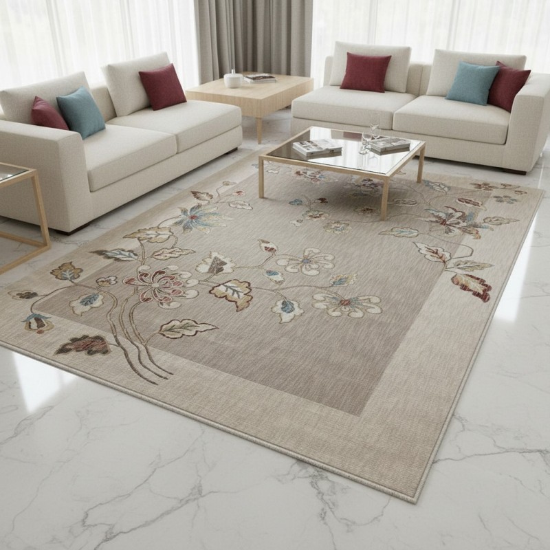 Mood Bohemian Turkish Carpet J593AC BEIGE CREAM Size 200*300 Mood Bohemian Turkish Carpet J593AC BEIGE CREAM Size 200*300