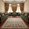 Turkish OPAL Carpet 9661D brown Size 200*300