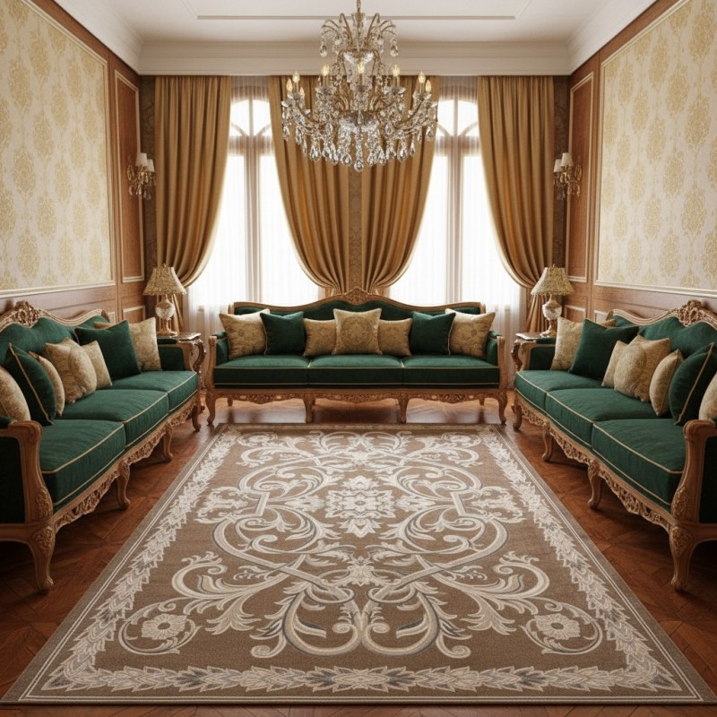 Turkish OPAL Carpet 9661D brown Size 250*350 Turkish OPAL Carpet 9661D brown Size 250*350