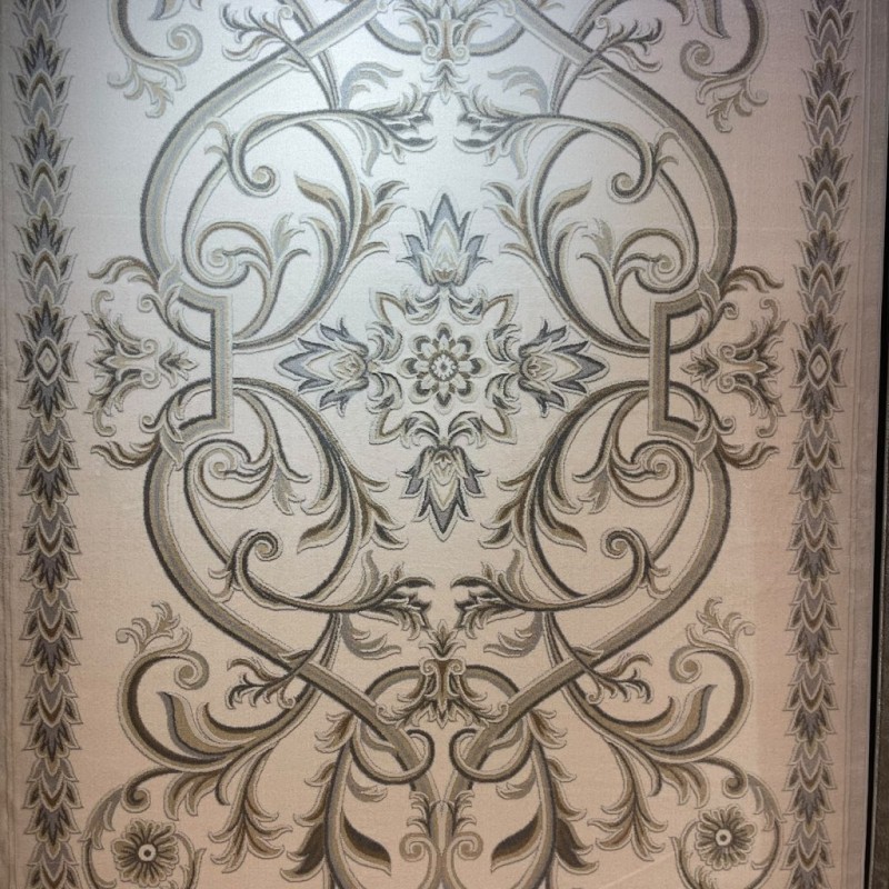 Turkish OPAL Carpet 9661D WHITE GREY Size 250*350