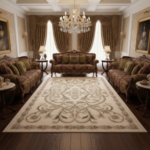 Turkish OPAL Carpet 9661D  WHITE BEIGE Size 250*350